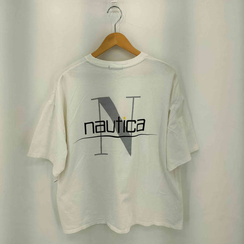 ノーティカ NAUTICA バックビッグロゴ ポケット刺繍 クルーネック半袖Tシャツ カットソー メンズ  M